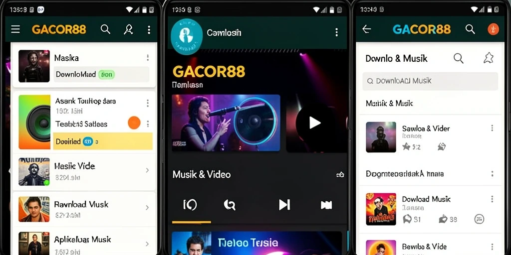 Tampilan antarmuka GACOR88 yang mudah digunakan untuk Download Musik.