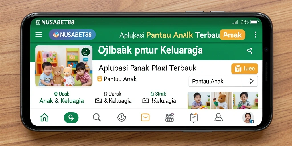 Tampilan antarmuka NUSABET88 yang ramah pengguna untuk Pantau Anak.