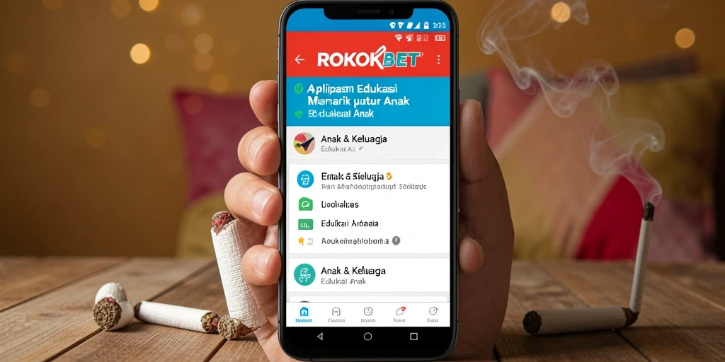 Tampilan antarmuka ROKOKBET yang menarik untuk anak-anak.