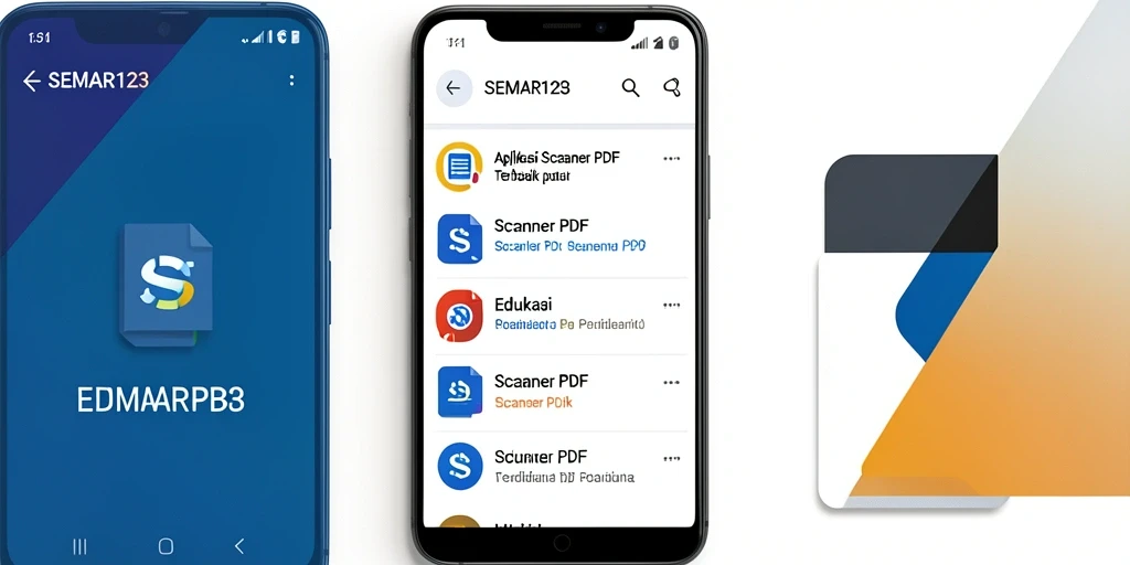 Tampilan antarmuka aplikasi SEMAR123 untuk pemindaian PDF.